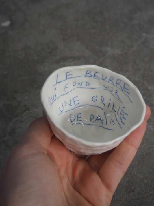 little cup LA MAISON ARLOT CHENG (le beurre qui fond sur une grillée de pain)
