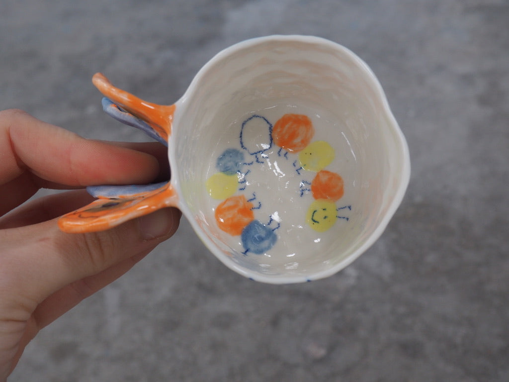 colorful butterfly cup