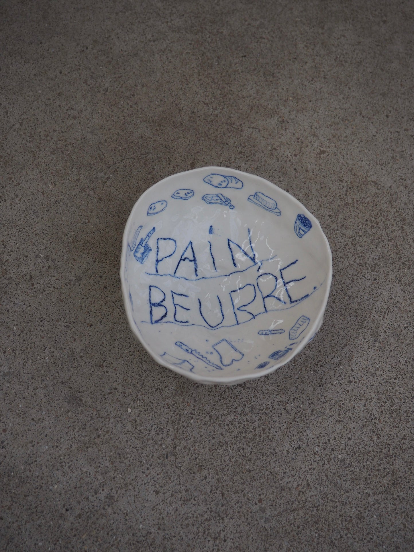 shallow bowl MAISON ARLOT CHENG (pain, beurre)