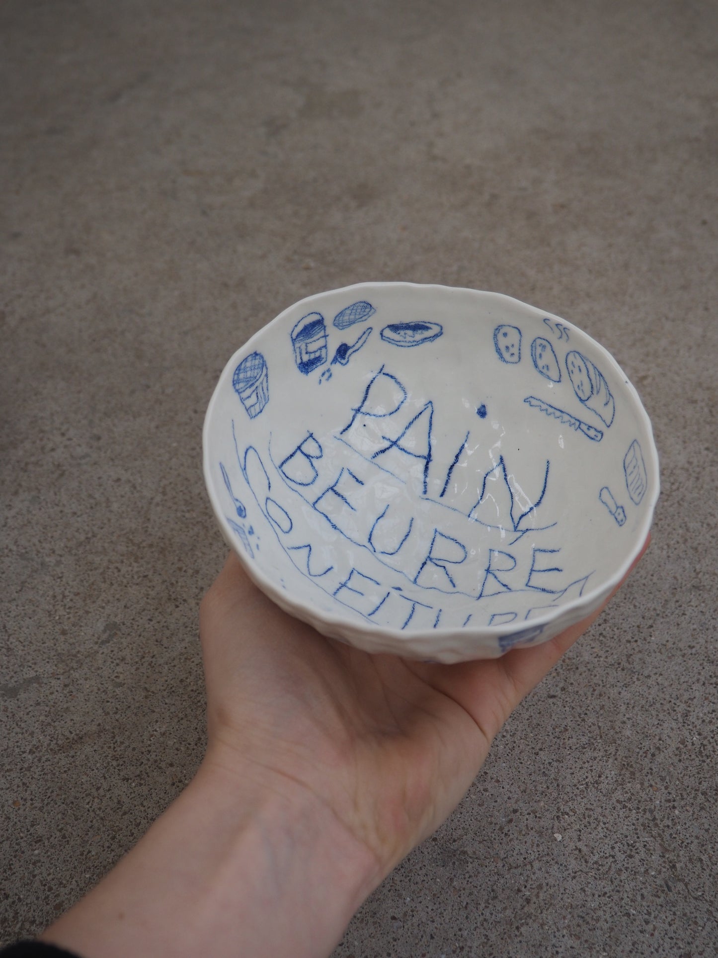 shallow bowl MAISON ARLOT CHENG (pain, beurre, confiture)