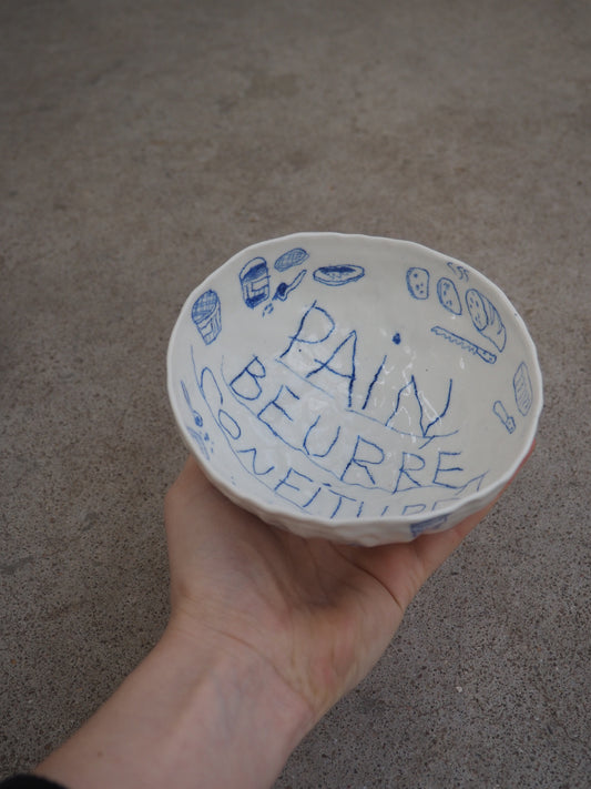 shallow bowl MAISON ARLOT CHENG (pain, beurre, confiture)