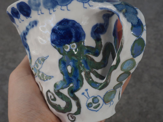 octopus and his friends mug